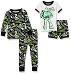 Amazon Essentials Disney | Marvel | Star Wars Toddler Boys' Pyjama Set (Previously Spotted Zebra), Pack of 2, Buzz Lightyear Infinity, 5 Years