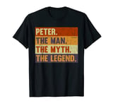 Peter The Man The Myth The Legend - Vintage Gift for Peter T-Shirt