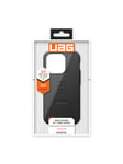 UAG Rugged Case for Apple iPhone 15 Pro [6.1-inch] - Civilian Black - baksidedeksel for mobiltelefon