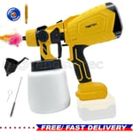 1000ml Electric Cordless Car High Pressure Spray Gun Paint Spraye For Dewalt 18v