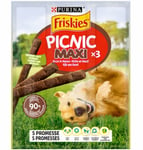 Friskies Picnic Boeuf Maxi Baguettes Chien Adulte Nourriture Sec Snack Pour x3