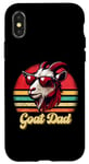 Coque pour iPhone X/XS Vintage Goat Dad G.O.A.T Best Goat Daddy Funny pour la fête des pères