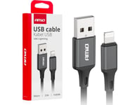 Amio Laddkabel För Bil Usb-A - Lightning Iphone 2A 100Cm Fulllink Amio-03901