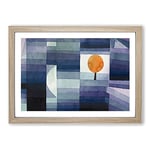 Big Box Art The Harbinger of Autumn by Paul Klee Framed Wall Art Picture Print Ready to Hang, Oak A2 (62 x 45 cm)