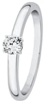 Lykka Elegance enstens diamantring i vitguld 0,16 ct-190