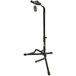 RockJam GS-001 Universal Portable Vertical Guitar Stand for Acoustic Guitar, Electric Guitar & Bass Guitar, Black