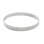 De Buyer Perforated Fluted Stainless Steel Tart Ring 280mm
