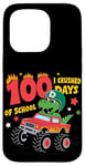 iPhone 15 Pro 100 Days of School Monster Truck 100th Day of School T-Rex Case