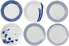 Royal Doulton 40034435-Large Set of 6, Pacific Blue Collection Tableware Perfec