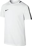 Nike - Y Nk Dry Acdmy Ss T-shirt /Maillot de football - Mixte enfant - manches courtes - Blanc/Noir/Noir - L (14-16 ans)