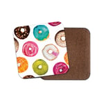 Funky Donuts Drinks Coaster - Doughnuts Donut Food Cafe Cute Girls Gift #8480