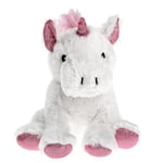 Pelucho - Peluche Bouillotte Licorne blanche - Made in France - Lavande et blé - Chaleur - Bien être - Douceur - Bouillotte sèche - Bouillotte Bébé - bouillotte micro-onde