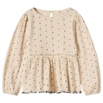 Fliink Olivia Blomstret Topp Sandshell | Beige | 6 years