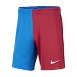 Nike Homme Fc Barcelone, Saison 2021/22, Équipement de Jeu, Home Short, Soar/Noble Red/Pale Ivory, XL EU