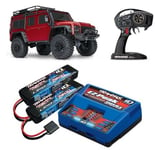 Traxxas 82056-4 TRX-4 Land Rover Defender 1/10 Robot Tqi + TRX 2S Jeu Rouge