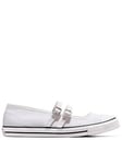 Converse Womens Dainty Mary Jane - White, White, Size 8, Women