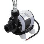 WiMas DC 12 V Pompe à eau submersible sans balais 800 l/h 5 m Mini pompe électrique à eau avec support en silicone pour aquarium solaire bassin circulation d'eau