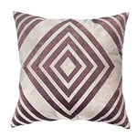 Cushion Cover, Handmade Cushions, Decorative Cushions, Velvet Touch Laser Cut Embroidery Accent Home Sofa Cushion Cover Pillowcase (Standard, 45 x 45 cm) Pink/Ivory