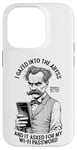 Coque pour iPhone 14 Pro Une drôle de philosophie de Nietzsche plongée dans l'abîme Mot de passe Wi-Fi