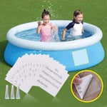 rosemaryrose Pool Patch Repair Kit,lazy Spa Repair Kit,Repair Patches Kit Waterproof Durable Vinyl Plastic Repair Kit -For Inflatable Swimming Pool Toys