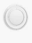 Laura Ashley Evie Round Glass Wall Mirror, 60cm, Clear