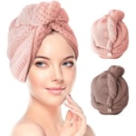 MAVURA turban handduk »Turban turban handduk för hår Mikrofiber hår handduk Torr handduk för torrt hår