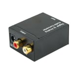 Digital Optical Coax Coaxial Toslink to Analog Audio Converter Adapter RCA DAC