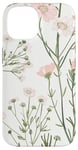 Coque pour iPhone 14 Rose pastel Fleurs sauvages Fleurs sauvages Vintage Botanique