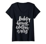 Womens Rocketry: The Ultimate Escape from Adulting! V-Neck T-Shirt