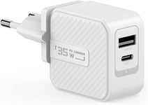 Chargeur Samsung Charge Rapide,Chargeur Usb C,35w Rapide Pr Secteur Chargeur Adaptateur Pour Iphone 15 14 13 12 11 Pro Se X Xr Xs Mini 8 7 6s 5s,Ipad,Google Pixel,Huawei