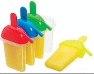 Kitchen Craft  Ice Lolly Lollypop Moulds Maker Set Of 4