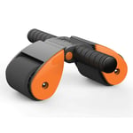 Laberry Poignées De Pompe Roue Géant Double Rangée ABS en Caoutchouc Rouleau Anti-dérapant Ultra-Large Tire Abdominal Muscle Roller Home Fitness Equipment (Color : Orange)