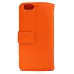 GL Iphone 6/6s Plånbok Fodral Id/foto Ficka, 3st Kort Orange orange 3800710034961