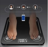 Qaqv Bluetooth Body Fat Scale Smart Bmi Scale Glass Led Digital Floor Scale Bathroom Weight Scale Balance Body Composition Analyzer