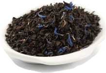 Kahls Earl Grey blå blommor Svart Te i lösvikt 100g