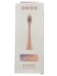 Ordo Sonic Rose Gold Electric Replacement Brush Heads 4 Pack