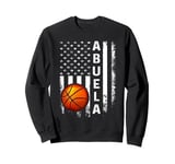 Basketball Abuela America Flag Vintage Christmas Xmas Sweatshirt