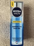 Nivea Men Morning Fix Gel. Active Energy. 50ml. New Boxed. Free P&P