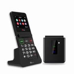 TTfone TT660 Flip Big Button Mobile - Ideal for Seniors | Vodafone SIM & USB C C