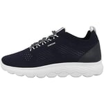 Geox Femme D Spherica A Sneakers, Navy, 35 EU