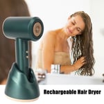 (UK Plug)Cordless Hair Dryer Rechargeable Handheld Blow Dryer 3 Levels Wind FL