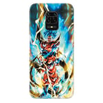 Cokitec Coque pour Xiaomi Redmi Note 9S/9 Pro Manga Dragon Ball Sangoku Blanc