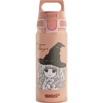 Sigg - Gourde Enfant En Aluminium - WMB ONE Harry Potter - Pour École & Sport - Convient Aux Boissons Gazeuses - Étanche & Légère - Sans BPA - Certifiée Neutre En CO2 - Rose Motif Hermione - 0,6L