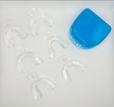 12X WHITE SMILE TEETH WHITENING TRAY 2xGUARD THERMO GUMSHEILD BLEACHING GRINDING