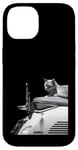 Coque pour iPhone 14 Chat assis sur la moto Hasselblad 501cm 907x et x2d