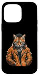 Coque pour iPhone 14 Pro Max Orange Bengale Chat Voyou Chat Gangster Chat Gangster Life