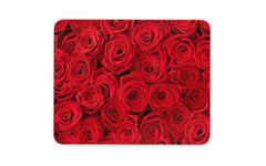 Beautiful Red Roses Mouse Mat Pad - Rose Flower Florist Fun Gift Computer #13102