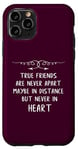 Coque pour iPhone 11 Pro Best Far Apart Friends BFF : longue amitié au-delà de la distance