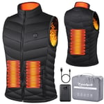 Tonfarb Heated Gilet Womens, Heated Vest Heating Jacket for Women with 10000mAh Battery & 3 Temperature Levels Electric USB Rechargeable Heated Body Warmer Heated Clothing Winter Waistcoat for Outdoor