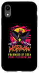 Coque pour iPhone XR Mothman Funny Cryptide Harbinger of Doom, mi-homme, mi-mois